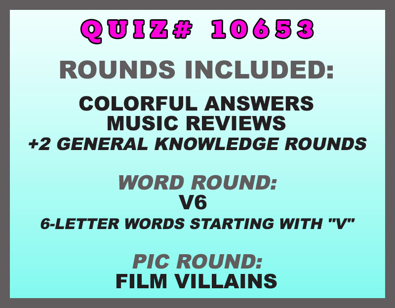 Jan 16, 2023 Quiz Packet – TheQuizmasters