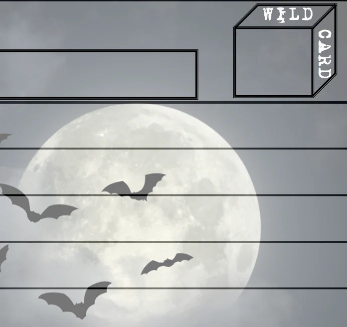 Bat themed answer sheet for Halloween trivia - preview